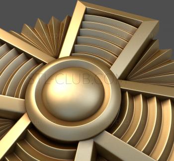 3D model Cross with stripes (STL)